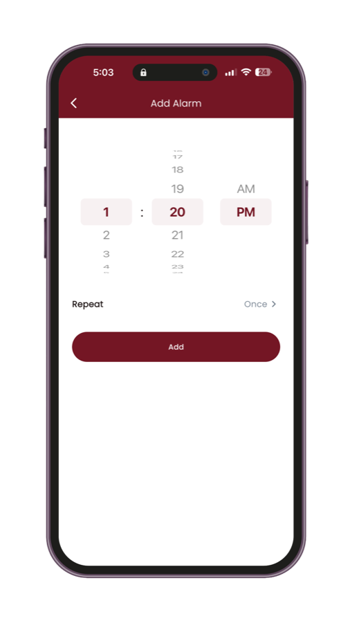 120 Army app screen